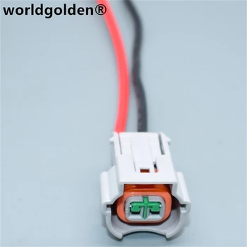 worldgolden 2 pinos Auto Conector K2 K3 K5 Bico de colunas Plug plug apito conector de alto-falante PU465-02127 Para Hyundai e Kia