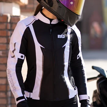 Corrida de moto Jaqueta de Roupas Para Mulheres de Malha Respirável Prevenção de Queda de Ciclismo Roupas de Corrida Jaqueta Com CE Protetor