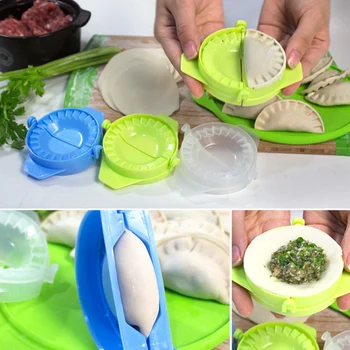 Cozinha Domésticos de Plástico Bolinho Ferramenta Criativa em forma de Crescente Pequenas Ferramentas Pitada de Bolinho de massa E Preguiçoso Bolinho de Pele Molde