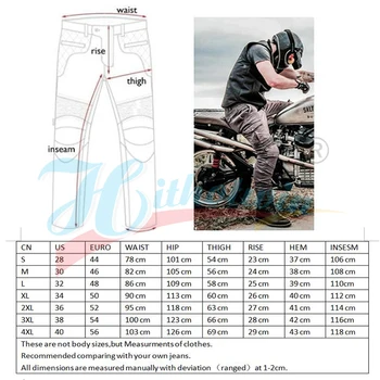 Moto Calças De Homens À Prova De Vento Equipamentos De Proteção Motocross Calças Calças De Equitação Da Motocicleta Moto Calças Com O Joelho 118-9