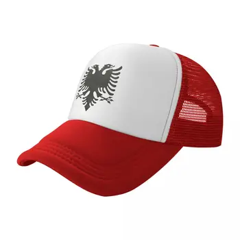 Personalizado albanês Eagle Crest Boné de Beisebol Mulheres Homens Ajustável Orgulho da Albânia Trucker Hat Esportes Snapback Bonés Chapéus de Verão