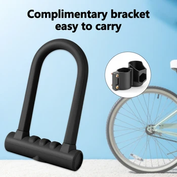 Segurança portátil Cadeado de Aço de Liga de Silicone Universal de Bicicleta Armário Anti-roubo, anti-ferrugem Exterior Acessórios de Ciclismo