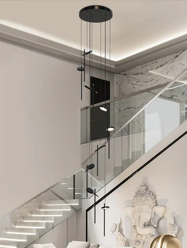 Design de luxo Lustre de Sala de Lâmpadas Penduradas no Teto Lustre Loft dispositivos Elétricos de Iluminação Led Chandelier para o Quarto