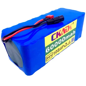 100% Novo CKADK 36V da Bateria 10S4P 36V Bateria 60Ah 1000W Bateria de Alta Potência 60000mAh Bicicleta Elétrica Ebike