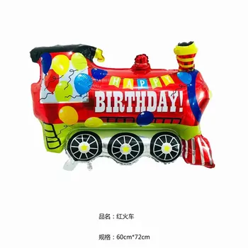 Cartoon Carro Balões de Fogo Caminhão Comboio de carros da Folha de Balão Crianças Presentes de chá de Bebê Festa de Aniversário, Decoração de Crianças Hélio globos