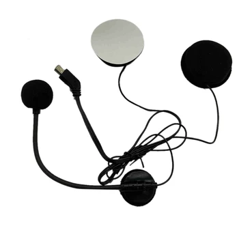 Capacete de motociclista Fone de ouvido Bluetooth com Microfone alto-Falante Fone de ouvido Acessórios para Capacete