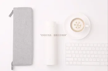 O Xiaomi Portátil Inox 500ml de Água Termal Frasco de Design Slim Melhor Qualidade 24 Horas Térmica / Frio Isolamento